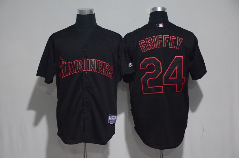 2017 MLB Seattle Mariners #24 Griffey Black Classic Jerseys->seattle mariners->MLB Jersey